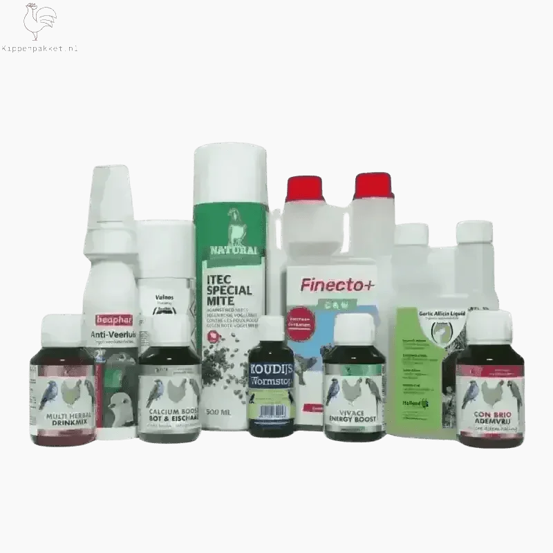 Kippen Gezond Pakket voor optimale gezondheid en vitaliteit van kippen met supplementen voor weerstand, energie en darmbalans.