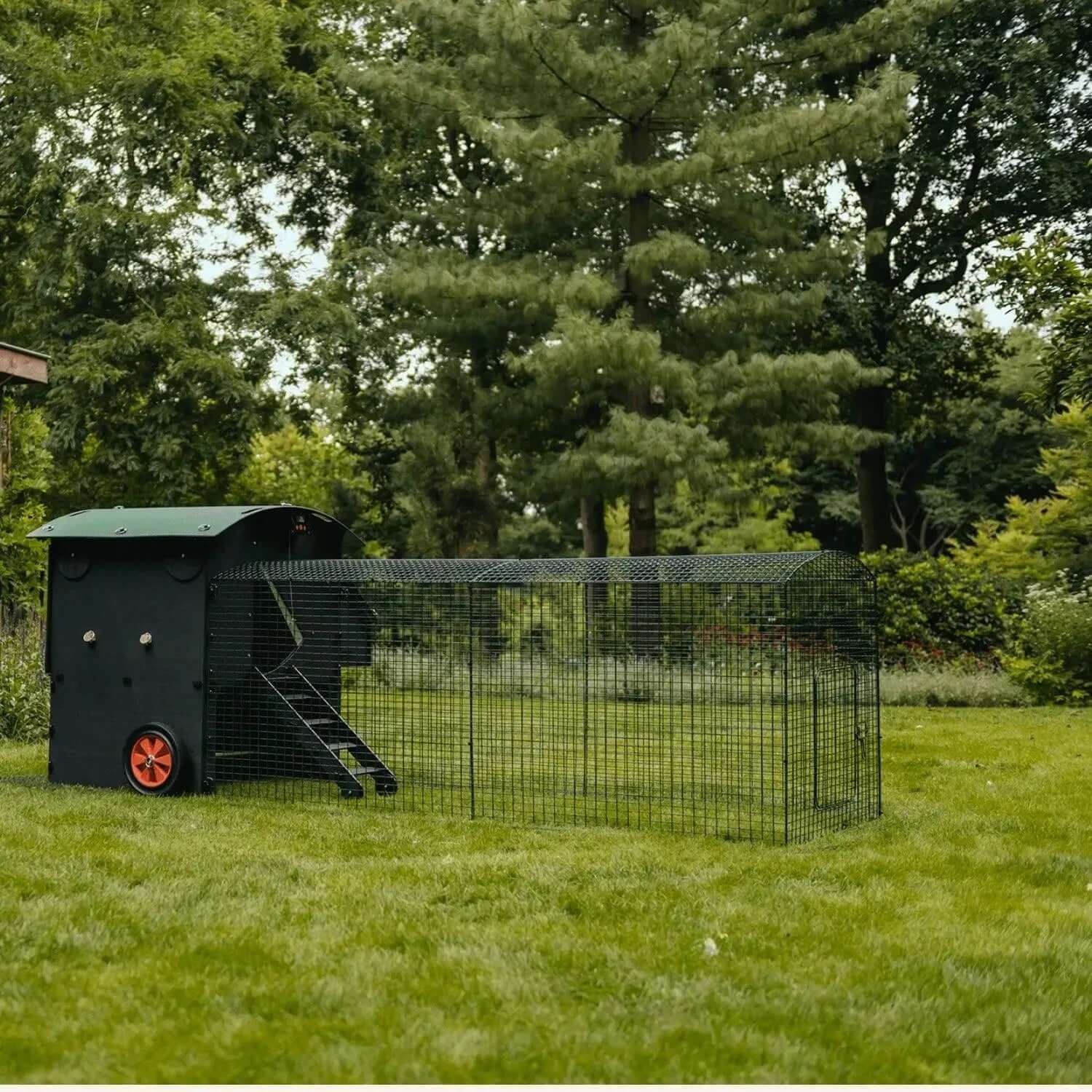 Nestera kunststof kippenhok large met 2 meter ren - 4 tot 10 kippen - Kippenpakket.nl